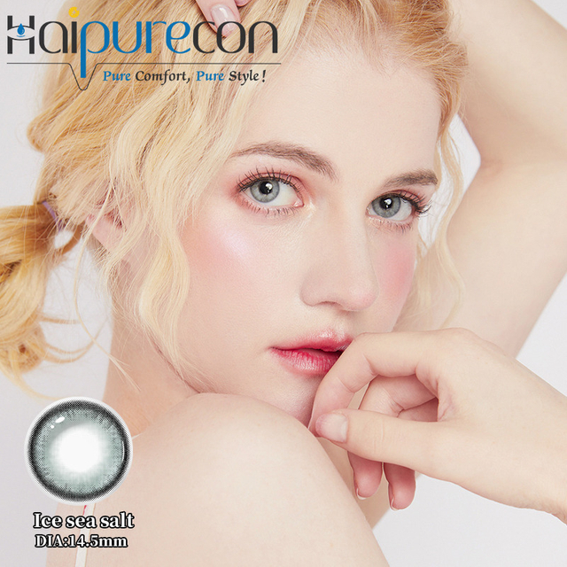 Şekillendirme i&ccedil;in &Ccedil;ift Halkalı Kontrast 14,5 mm İfade G&ouml;r&uuml;n&uuml;ml&uuml; Kontakt Lensler