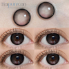 Haipurecon Blusher pink 14,2 mm kontaktlinse med power