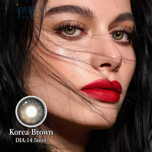 Haipurecon ročn&iacute; barevn&eacute; kontaktn&iacute; čočky Korea brown 14,5 mm s v&yacute;konem