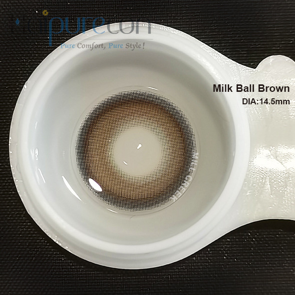 Luonnonruskeat piilolinssit vaaleille silmille 