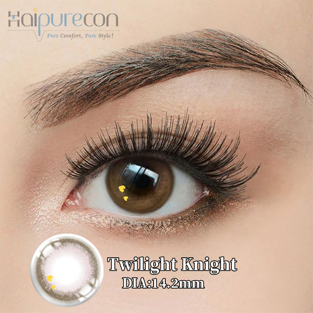 Haipurecon Twilight Knight Brown 14.2mmコンタクトレンズ