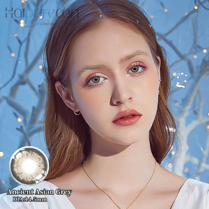 Lentes de contacto Haipurecon Ancient Asian Grey de 14,5 mm