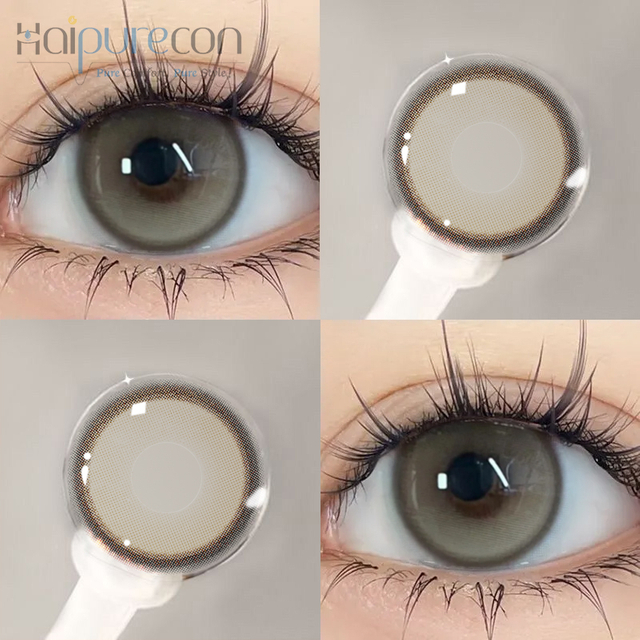 لنزهای تماس رنگی Haipurecon Cat Diamond Brown 14.0mm