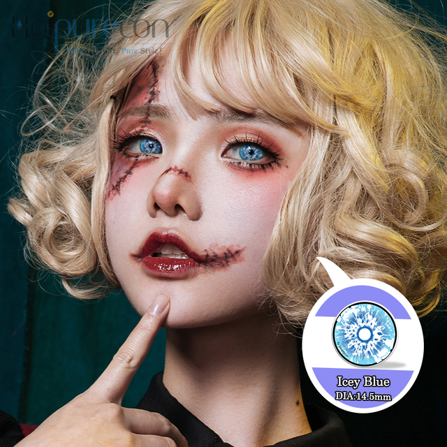 Haipurecon Icy Blue 14,5 мм косплей контактные линзы