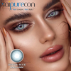 Lentes de contacto anuales Haipurecon Jennie Blue de 14,5 mm con 40 por ciento de contenido de agua
