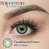 Haipurecon Casablanca Groen 14.2mm K-Beauty Natuurlike Styl Jaarlikse weggooibare kontaklense 40 persent waterinhoud 8.6 basiskromme
