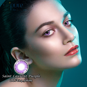 Haipurecon Saint Laurent ሐምራዊ 14.5ሚሜ የመገናኛ ሌንሶች