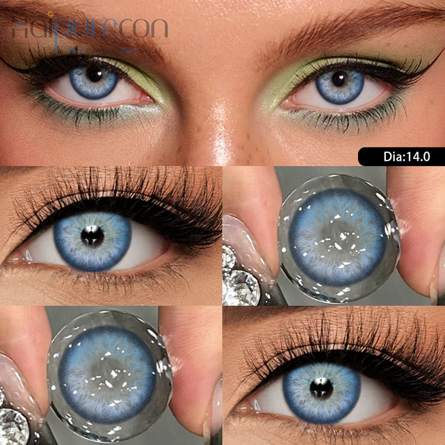 Haipurecon Gullah Rome contact lens 14.0mm ជាមួយនឹងថាមពល
