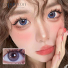 Haipurecon Lentille de contact paillet&eacute;e Bollycon violette 14,0 mm avec puissance
