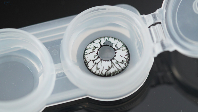 Haipurecon Cosplay Makipag -ugnay sa Lens White Crack 14.5 mm 