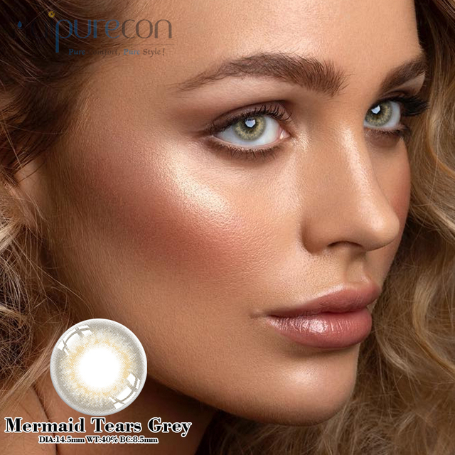 Haipurecon Mermaid Tears Grey 14.5mm Lensa Kontak
