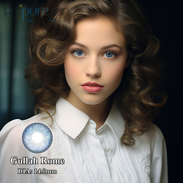Haipurecon Gullah Rome contact lens 14.0mm ជាមួយនឹងថាមពល