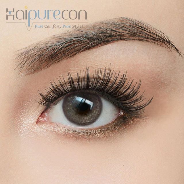 Haipurecon은 3 톤 회색 14.2mm 콘택트 렌즈를 탐닉합니다