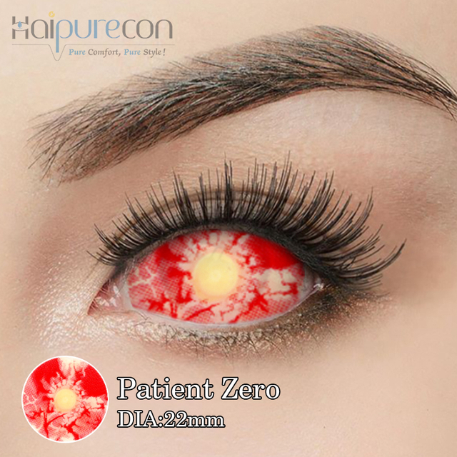Haipurecon mgonjwa sifuri 22mm cosplay mawasiliano lensi 