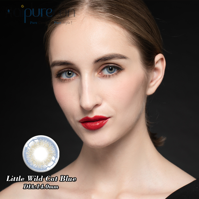 Haipurececon Parva Wild Cattus Blue 14.0mm Contact Lentium