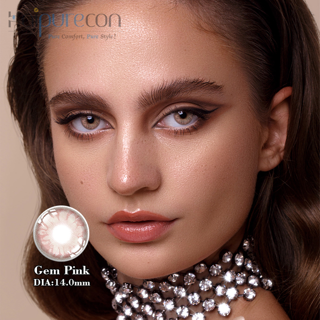 Haipurecon Gem Pink 14,0 mm soczewki kontaktowe z mocą