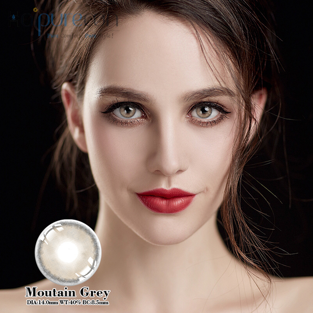 HaipureCon Moutain Grey 14,0 mm Lenti di contatto