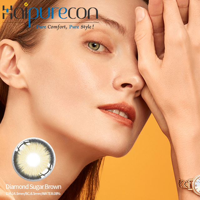 Độ s&acirc;u tự nhi&ecirc;n 14,5mm K&iacute;nh &aacute;p tr&ograve;ng c&oacute; vẻ ngo&agrave;i mềm mại để đeo h&agrave;ng ng&agrave;y