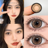 Haipurecon Lentilles De Contact Couleur Annuelles Lotta Marron 14,5 mm avec puissance