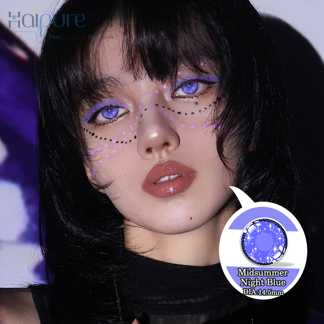 Haipurecon Cosplay Teagmhála Lionsa Midsummer Night Blue14.5mm 
