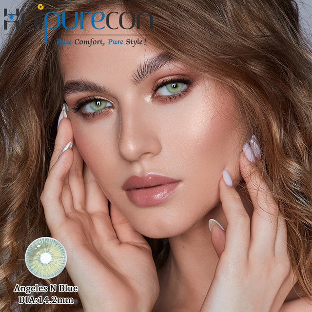 Haipurecon Angeles N Blue 14.2mm ຄວາມຫນາ 0.08mm ແວ່ນຕາທີ່ຖິ້ມໄດ້ລາຍປີ
