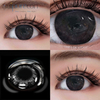 Haipurecon Black Eyes Black 14,5 мм қуатты контактілі линза