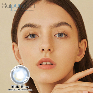 Haipurecon Milk Blue 14.2mm contact lens na may kapangyarihan