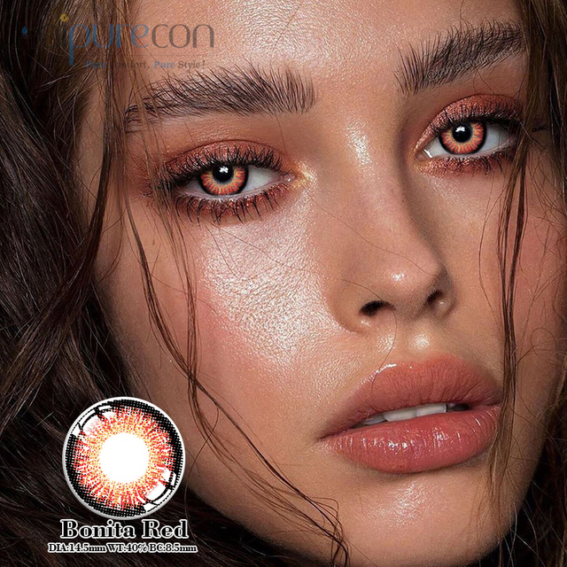 Lente kontakti Haipurecon Bonita t&euml; kuqe 14,5 mm