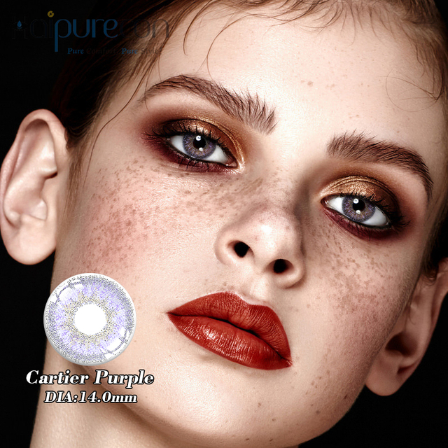 Haipurecon Cartier Μωβ φακοί επαφής 14mm