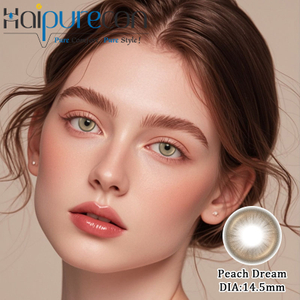 Ročn&eacute; farebn&eacute; kontaktn&eacute; šošovky Peach Dream Brown 14,5 mm Schv&aacute;len&eacute; CE a ISO