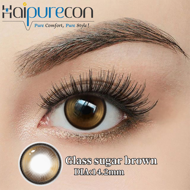 Lentes de contacto Crystal Soft de 14,2 mm de aspecto claro para un uso diario fresco