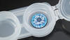 Lente de contato cosplay Haipurecon azul gelado 14,5 mm