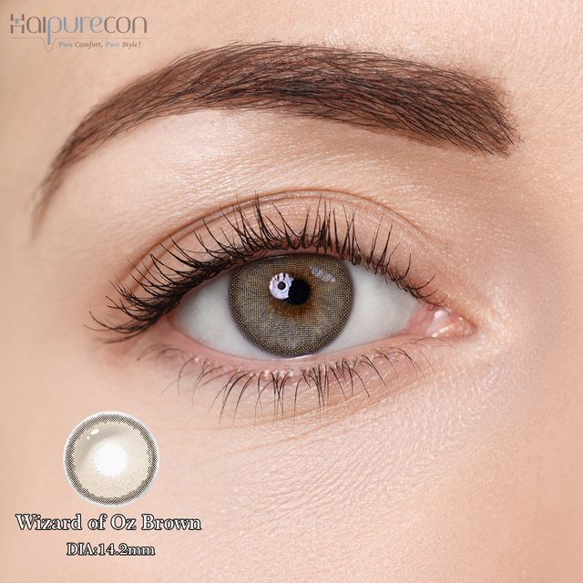 Le lenti a contatto a colori HaipureCon Mago di Oz Brown 14,2mm