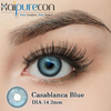 Haipurecon Casablanca Bleu 14,2 mm K-Beauty Lentilles de contact jetables annuelles de style naturel