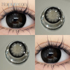 Haipurecon Black Eyes Black 14,5 мм қуатты контактілі линза