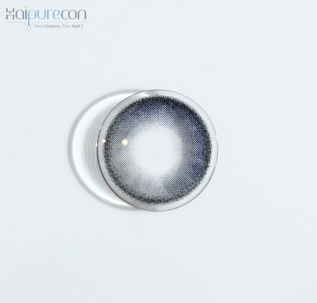Haipurecon Ice Gem Blue 14.2mm contact lens na may kapangyarihan