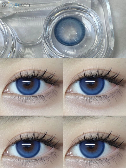 Haipurecon buzlu kola mavisi 14.5mm kontakt lensler