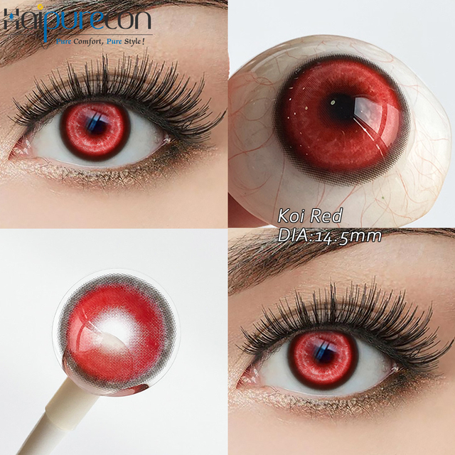 Lionsa&iacute; Teagmh&aacute;la Haipurecon Koi Red Cosplay 14.5mm 40 C&eacute;atad&aacute;n &Aacute;bhar Uisce