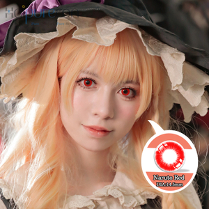 Haipurecon Cosplay Naruto Red 14,5 mm Kontaktlinse 