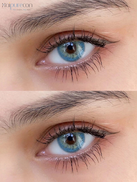 HAIPURECON Kirusi Blue 14.0mm lensi za mawasiliano