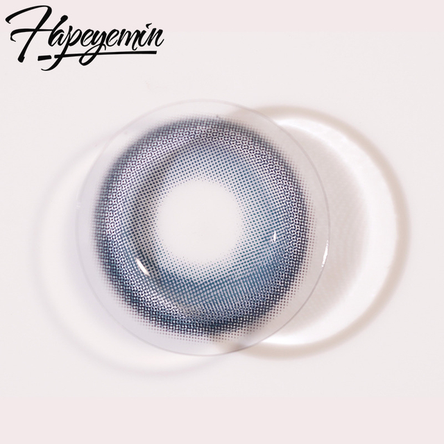 直径14.5mmのハロウィン用ブルーコンタクトレンズ、リンバルリング付き