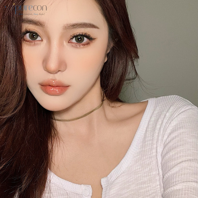 ハイプレコン 14.2mm グレー 度付きカラーコンタクトレンズ