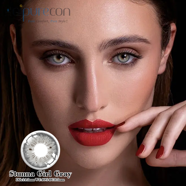 Haipurecon stunna glunna қыз сұр сұрыптау 14,2 мм, байланыс линзалары