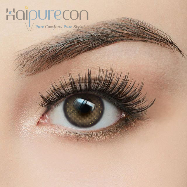 HaipureCon Color Contact Läätsed Katia 3 toon pruun 14,2 mm