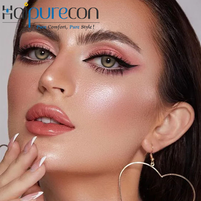 Lentes de contacto anuales Haipurecon Chocolate Mocha de 14,2 mm: profundidad marr&oacute;n c&aacute;lido y equilibrio natural