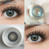لنزهای یکبار مصرف روزانه Hybrid Kitten Blue 14.2mm 40 درصد محتوای آب پرفروش ترین سبک زیبایی