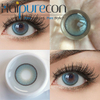 Haipurecon Graperry Blue 14,5 mm ročn&eacute; jednorazov&eacute; kontaktn&eacute; šošovky pre svetl&eacute; oči modr&eacute;, hr&uacute;bka 0,08 mm