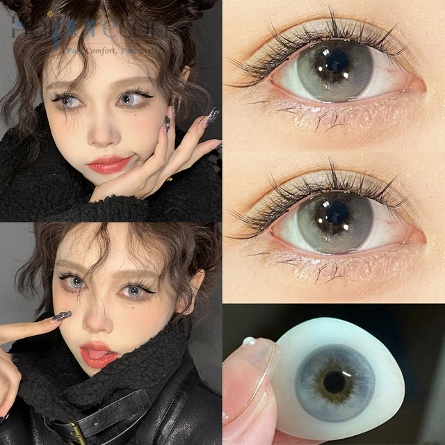 Haipurecon London ukungu 14.5 mm lensi ya mawasiliano na nguvu