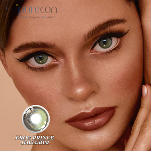 Haipurecon Green ya 14.5mm Lenzi za Mawasiliano za Rangi