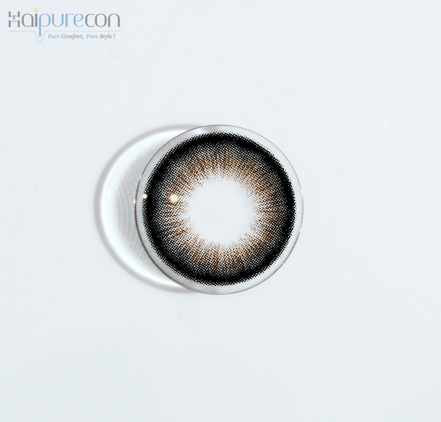 Haipurecon -Farbkontaktlinsen brauner Zucker 14,5 mm